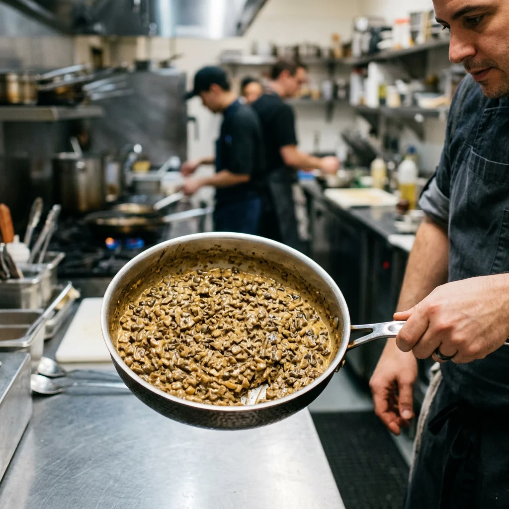 Duxelles de champignons